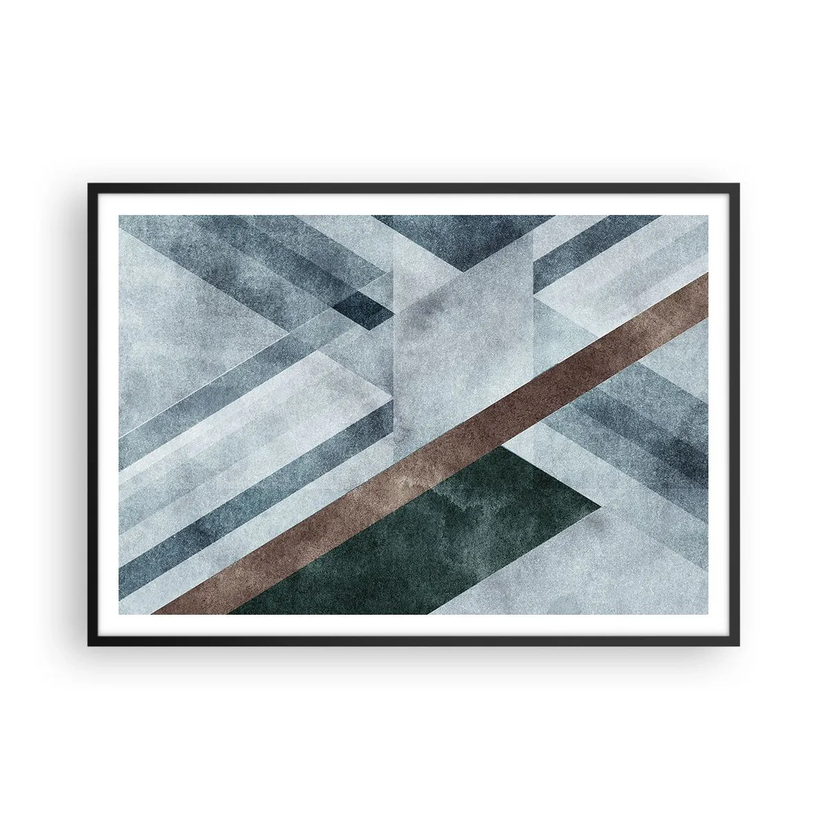 Poszter fehér keretben - A geometria kifinomult eleganciája - 100x70 cm