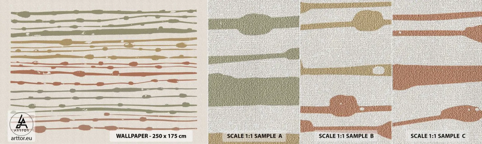 Fotótapéta Minta Premium Canvas - Zenei színjegyzetelés - Minimalizmus, Pasztell, Darab - 100x30 cm
