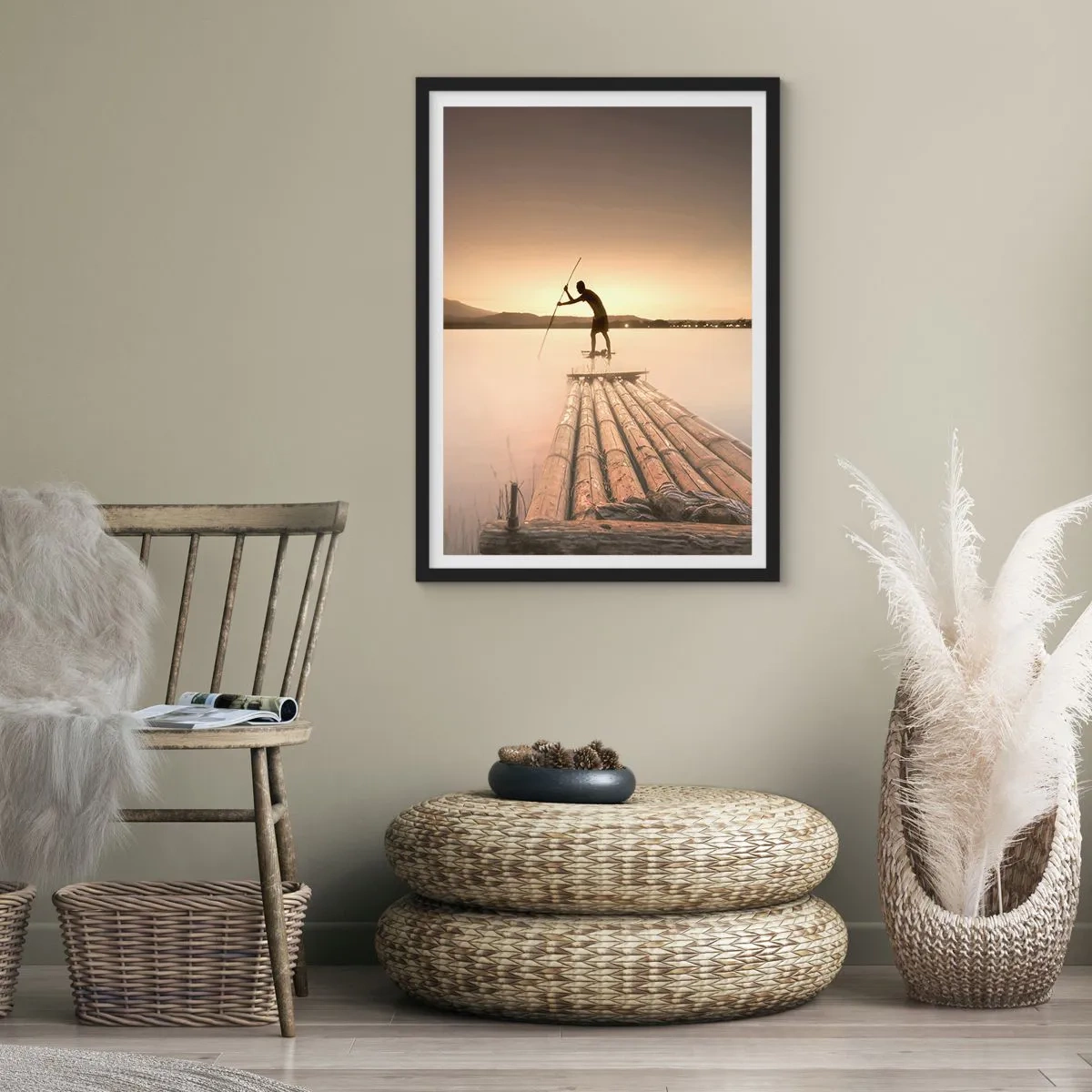 Poszter fehér keretben - Pihenés előtt - 70x100 cm