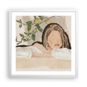 Poszter fekete keretben - Déli szépség - 50x50 cm