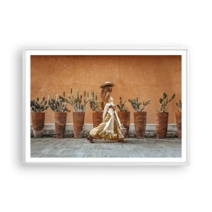 Poszter fekete keretben - Hippi stílusban - 100x70 cm