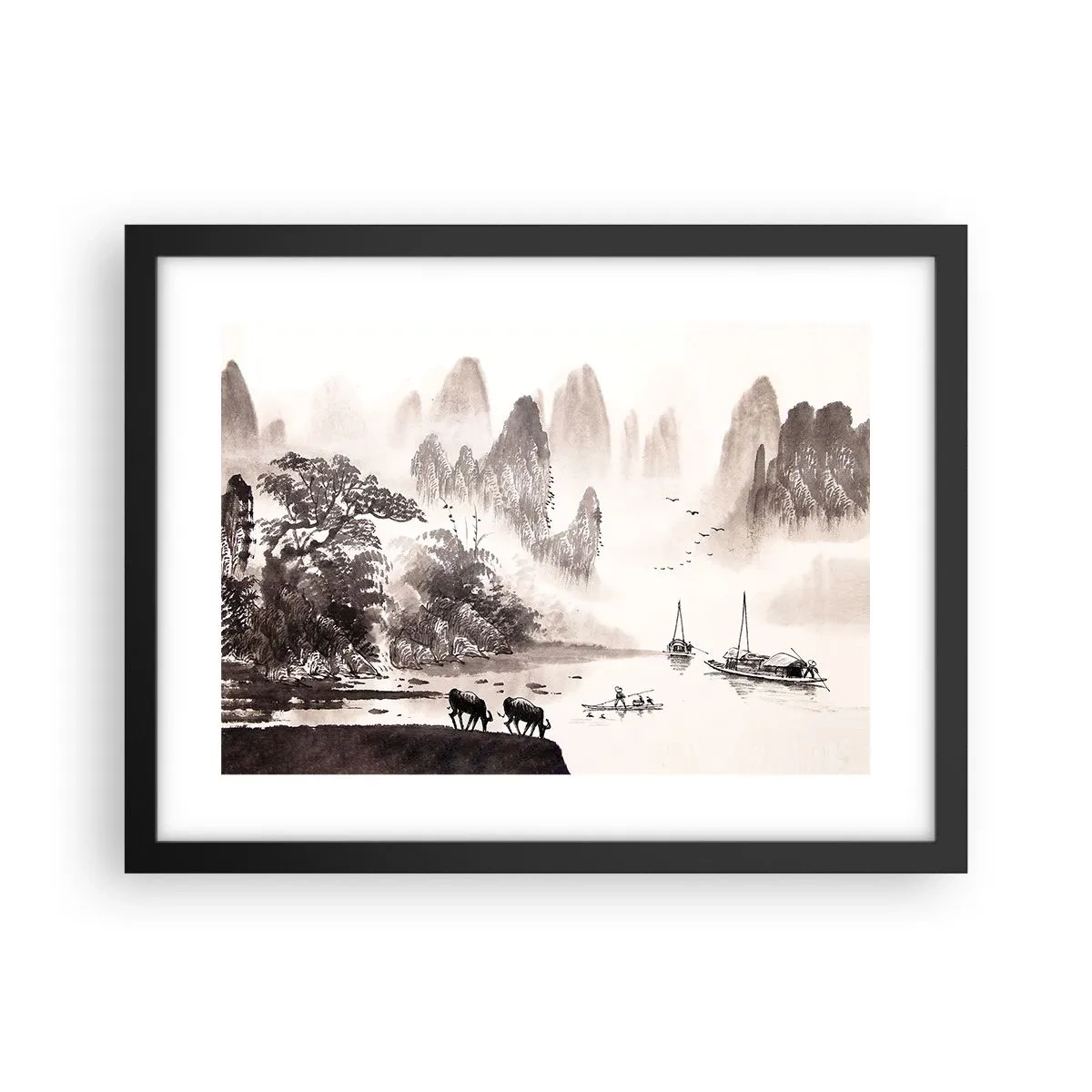 Poszter fehér keretben - Kelet egzotikus hétköznapjai - 40x30 cm