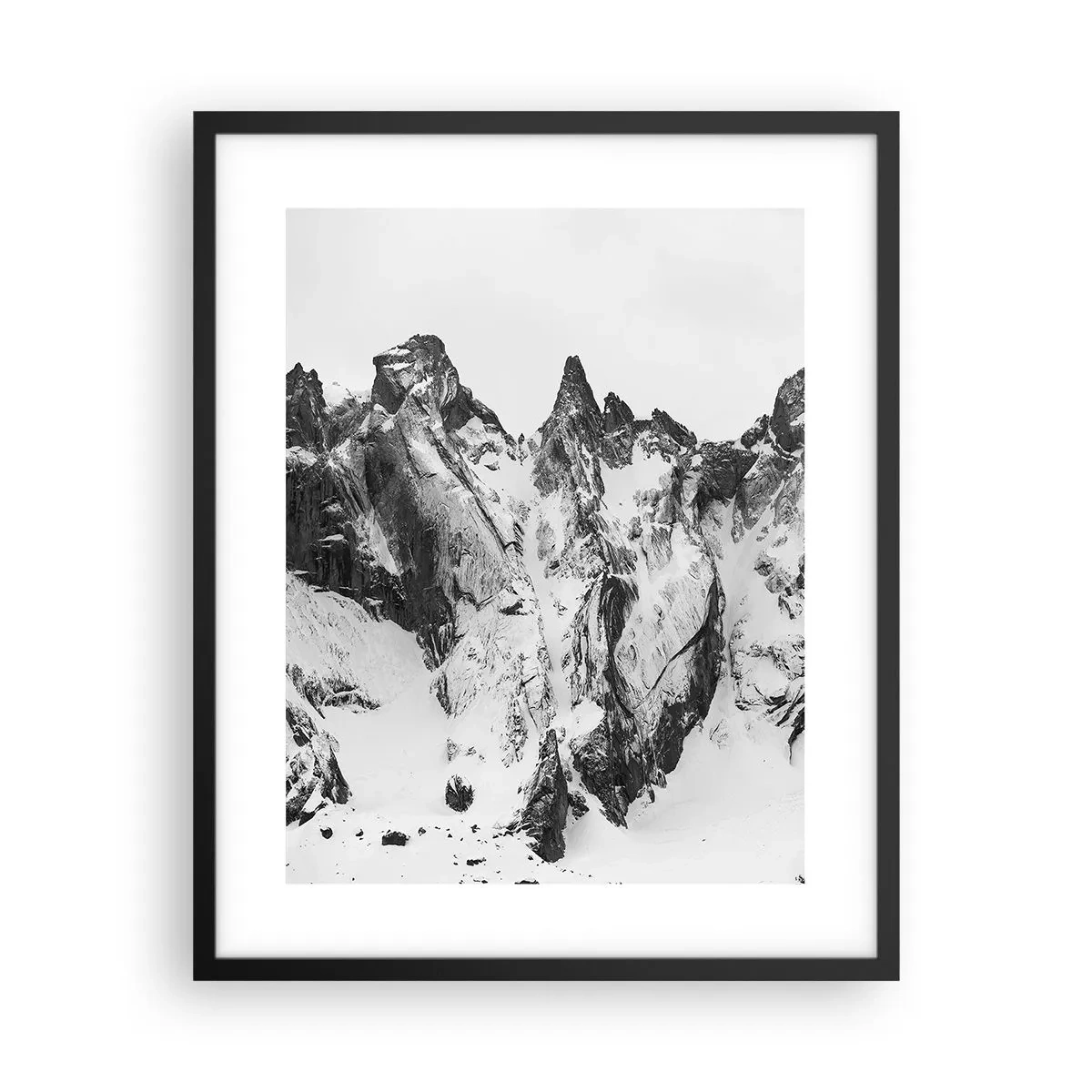 Poszter fehér keretben - Rémes gránit hegygerinc - 40x50 cm