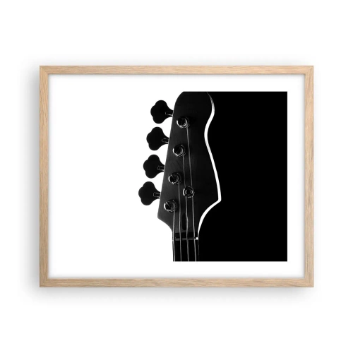 Poszter világos tölgy keretben - Sziklacsend  - 50x40 cm