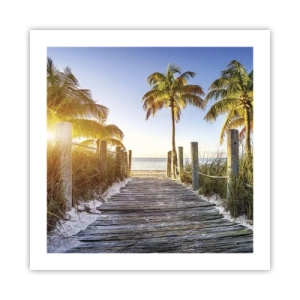 Poszter - Egyenesen a paradicsomba - 50x50 cm