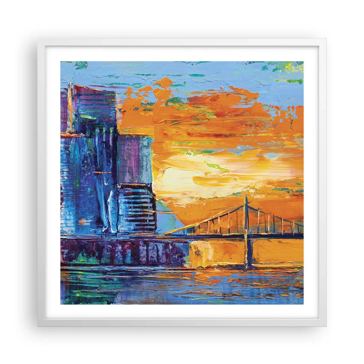 Poszter fekete keretben - Kultúra és természet - 60x60 cm