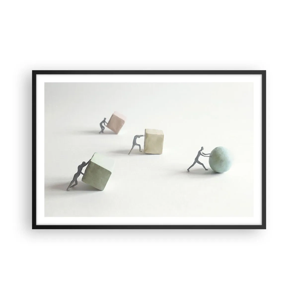 Poszter fehér keretben - Maga az élet - 91x61 cm