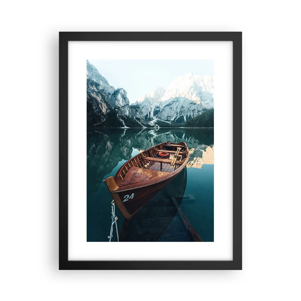 Poszter fehér keretben - Üvegre festve - 30x40 cm