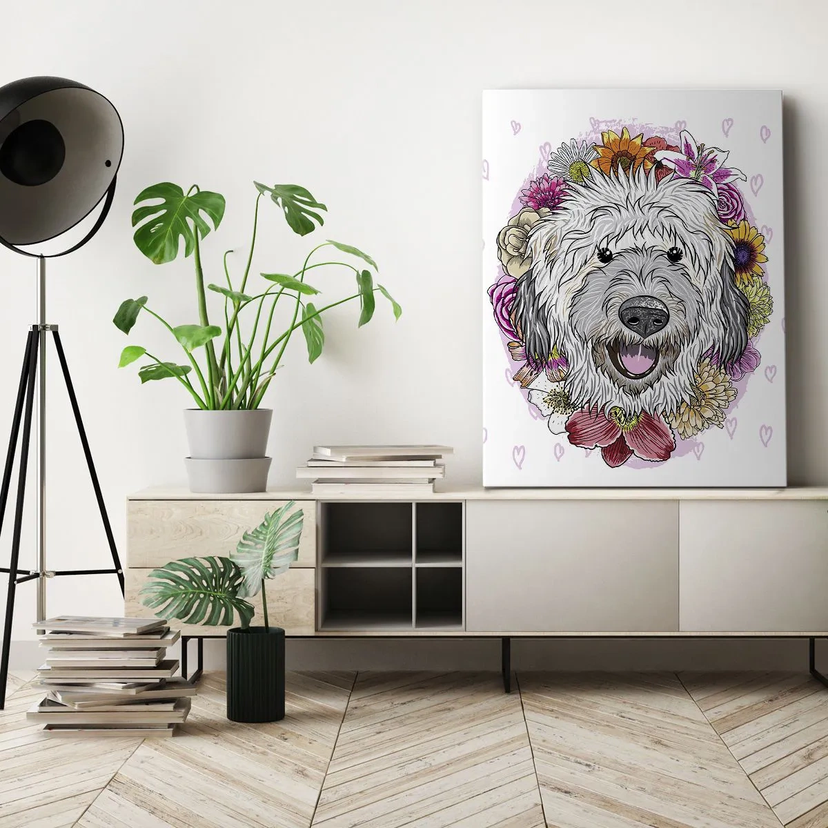 Vászonkép - Kölyökkutya öröm - 50x70 cm