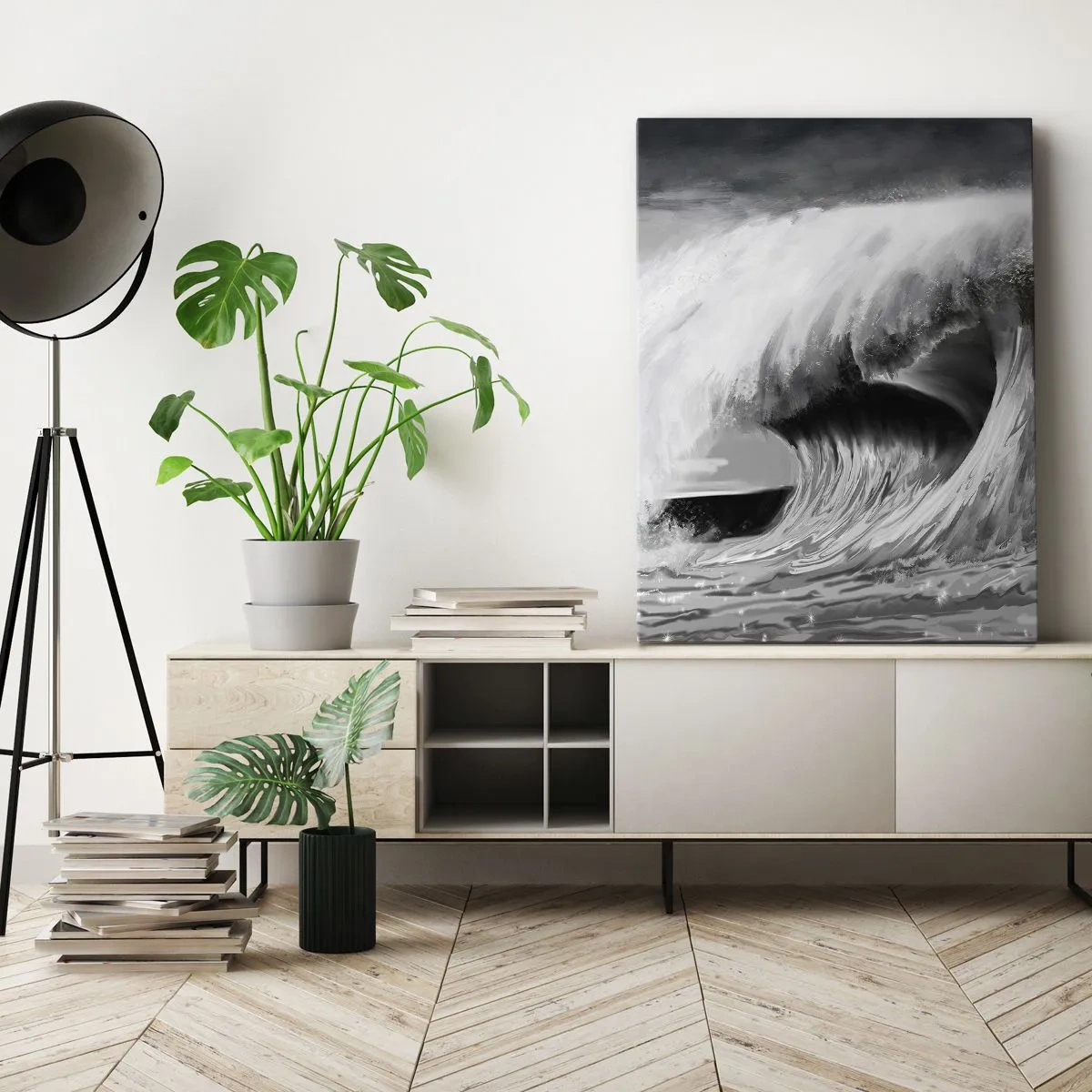 Vászonkép - Az óceán haragja - 55x100 cm
