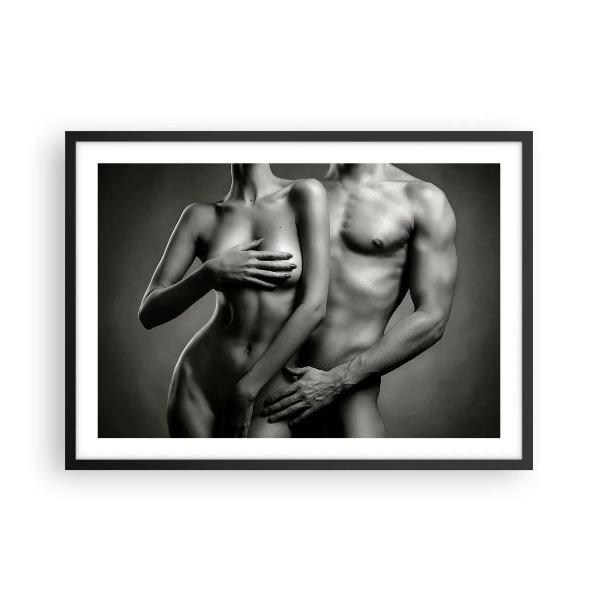 Poszter fehér keretben - Ádám és Éva - 70x50 cm