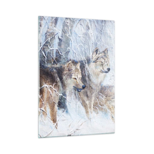 Üveg kép - Figyelem! Közeledik… - 50x70 cm