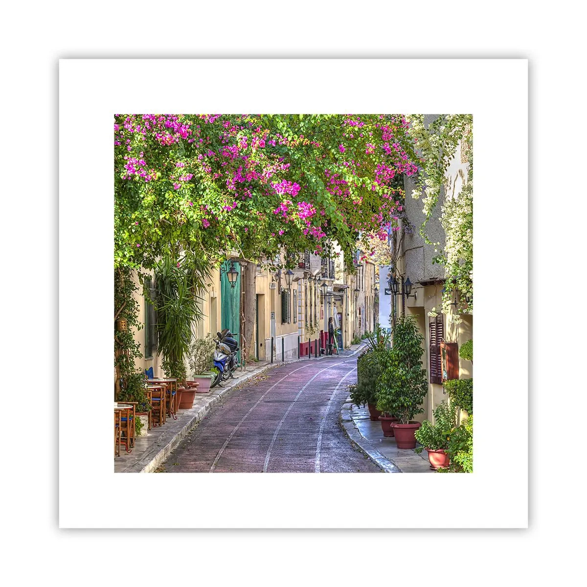 Poszter - Virágzó sikátor - 30x30 cm