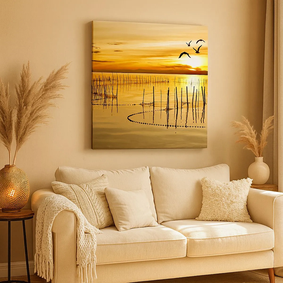 Vászonkép - A halászaton - 30x30 cm