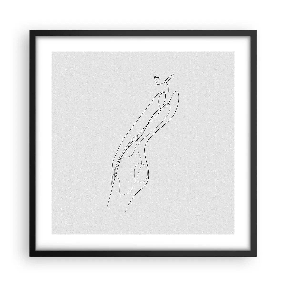 Poszter fehér keretben - Csak egy ígéret - 50x50 cm