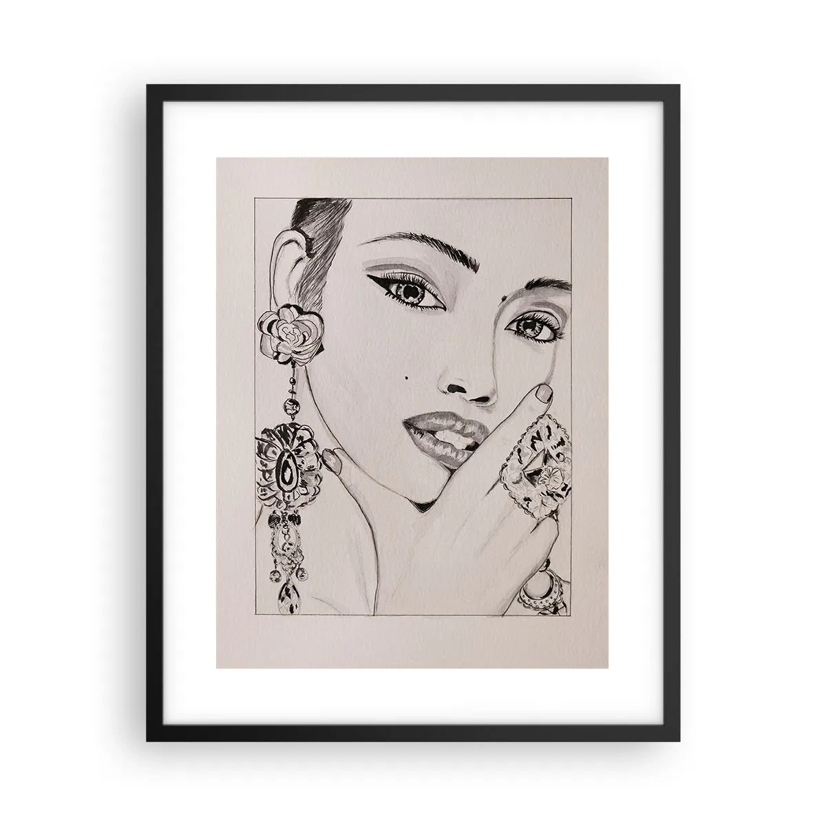 Poszter fehér keretben - A legszebb ékszer - 40x50 cm