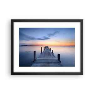 Poszter fehér keretben - A derűs szürkület nyugalma - 40x30 cm