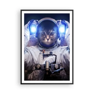 Poszter fehér keretben - Houston, baj van - 70x100 cm