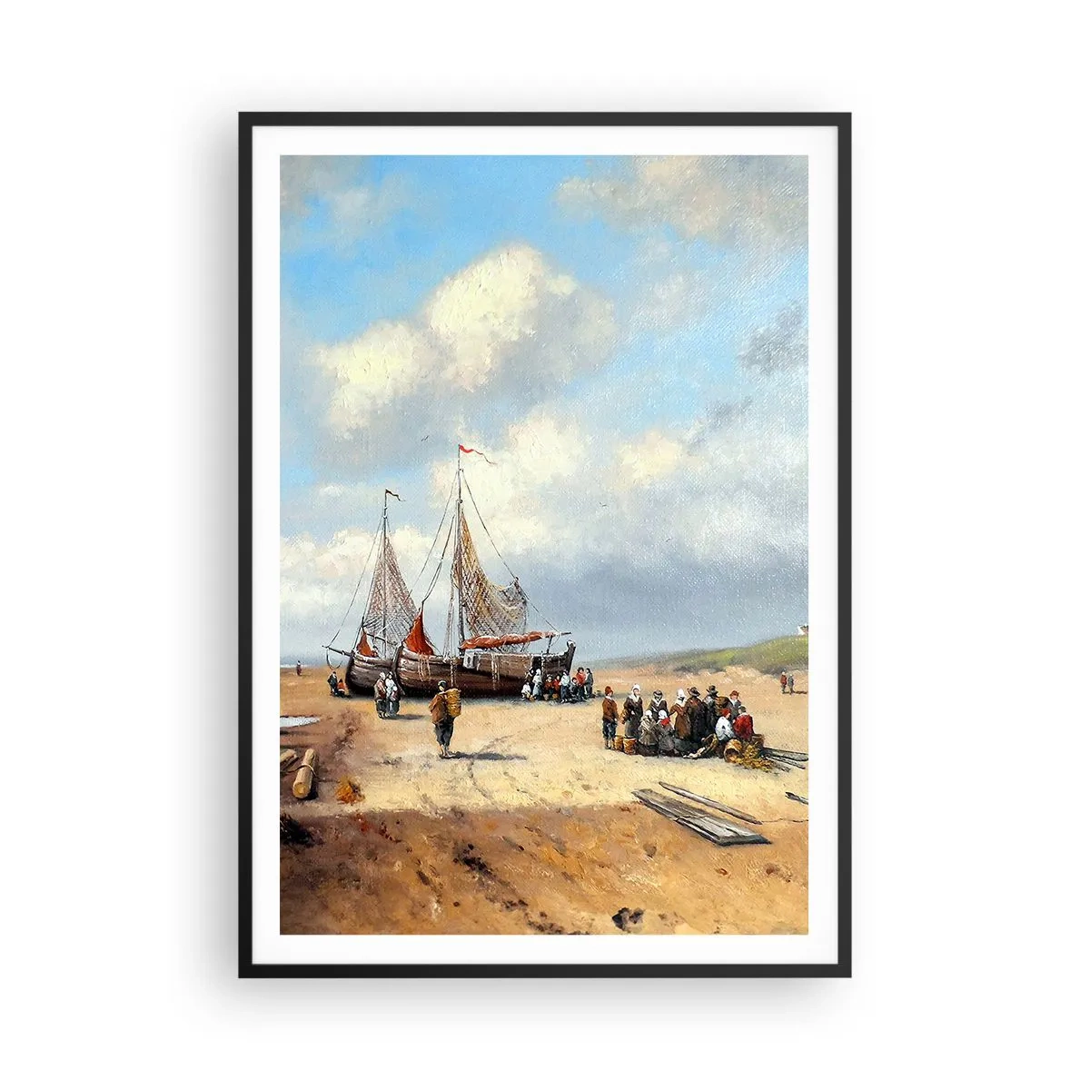 Poszter fehér keretben - Egy sikeres fogás után - 70x100 cm