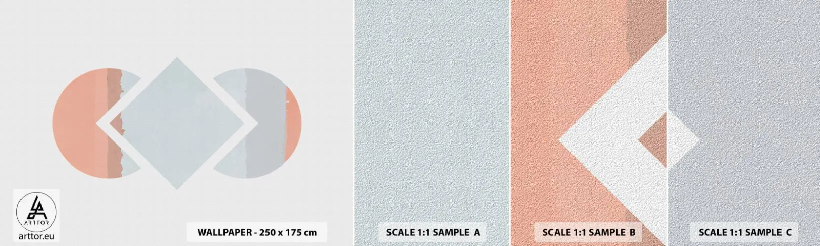 Fotótapéta Minta Standard Eco - A helyzet egyértelmű - Absztrakció, Darab, Minimalizmus - 100x30 cm