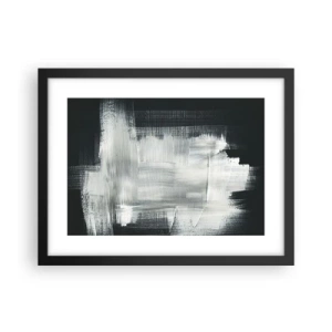 Poszter fehér keretben - Függőlegből és vízszintből szőtt - 40x30 cm