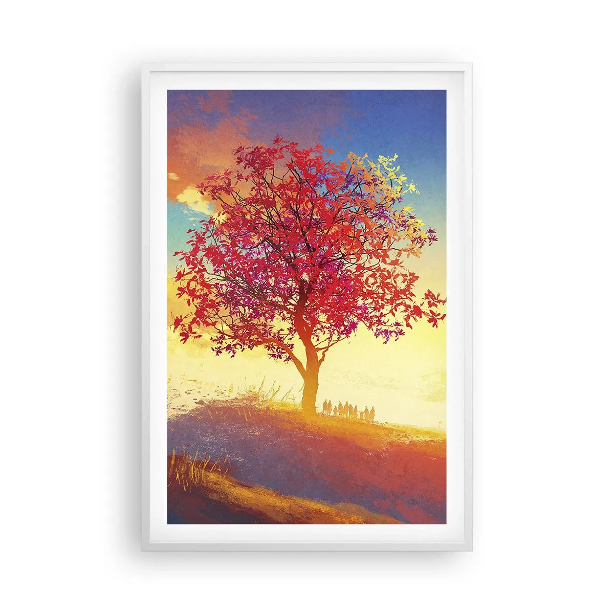 Poszter fekete keretben - Zarándok a célállomáson - 61x91 cm