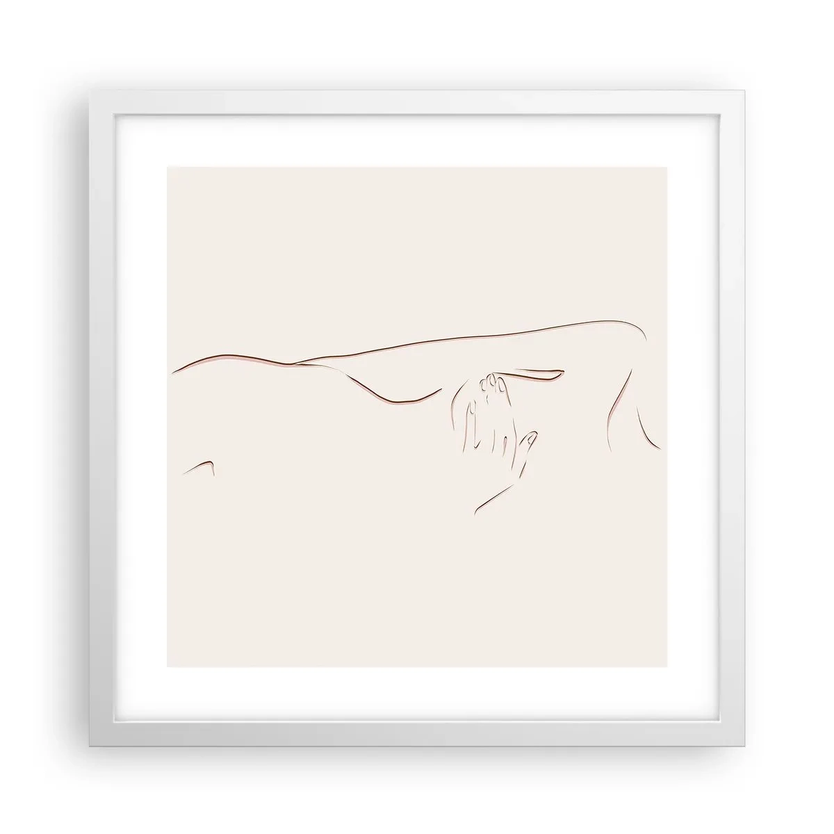 Poszter fekete keretben - A vágy alakja - 40x40 cm