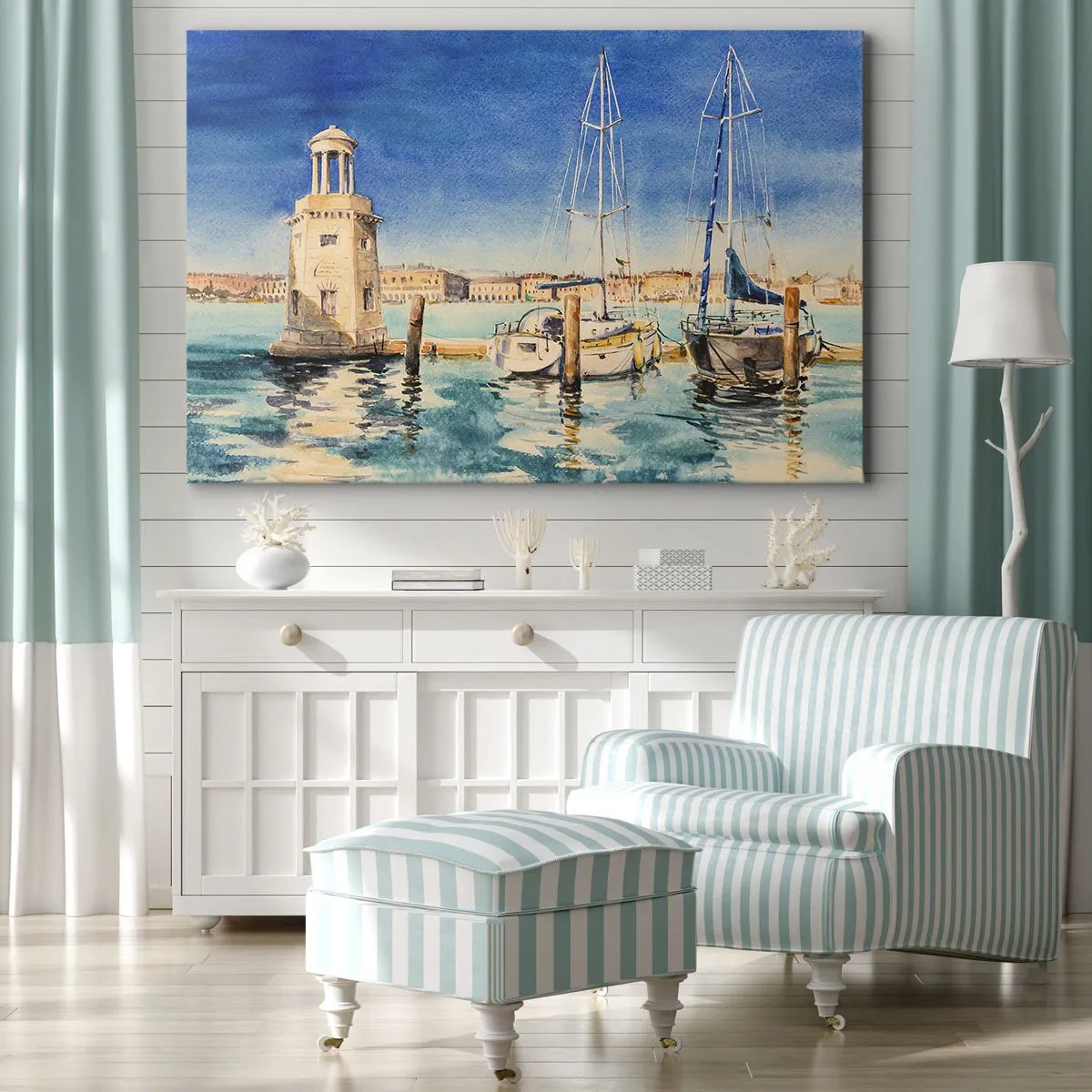 Vászonkép - Napos lagúna - 70x50 cm