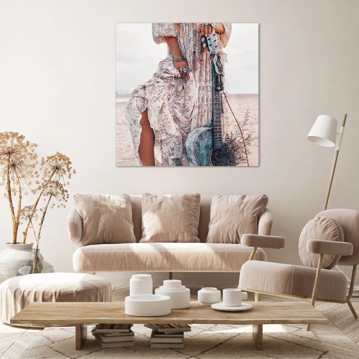 Vászonkép - Hippik az úton - 70x70 cm