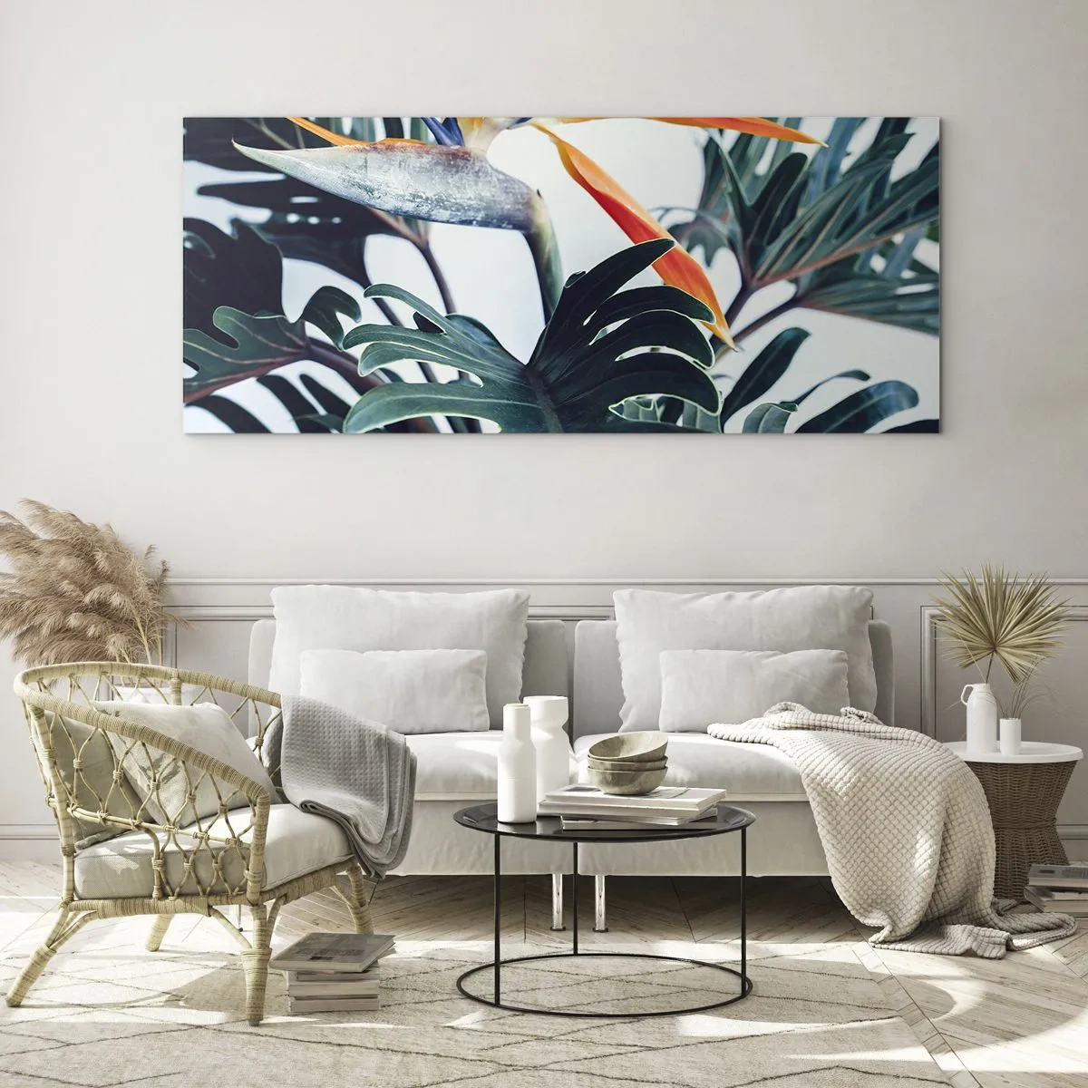 Üveg kép - Madárkalitka - 100x40 cm