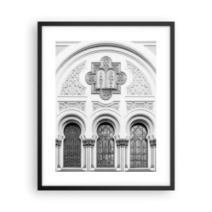 Poszter fehér keretben - A kultúrák határán - 40x50 cm