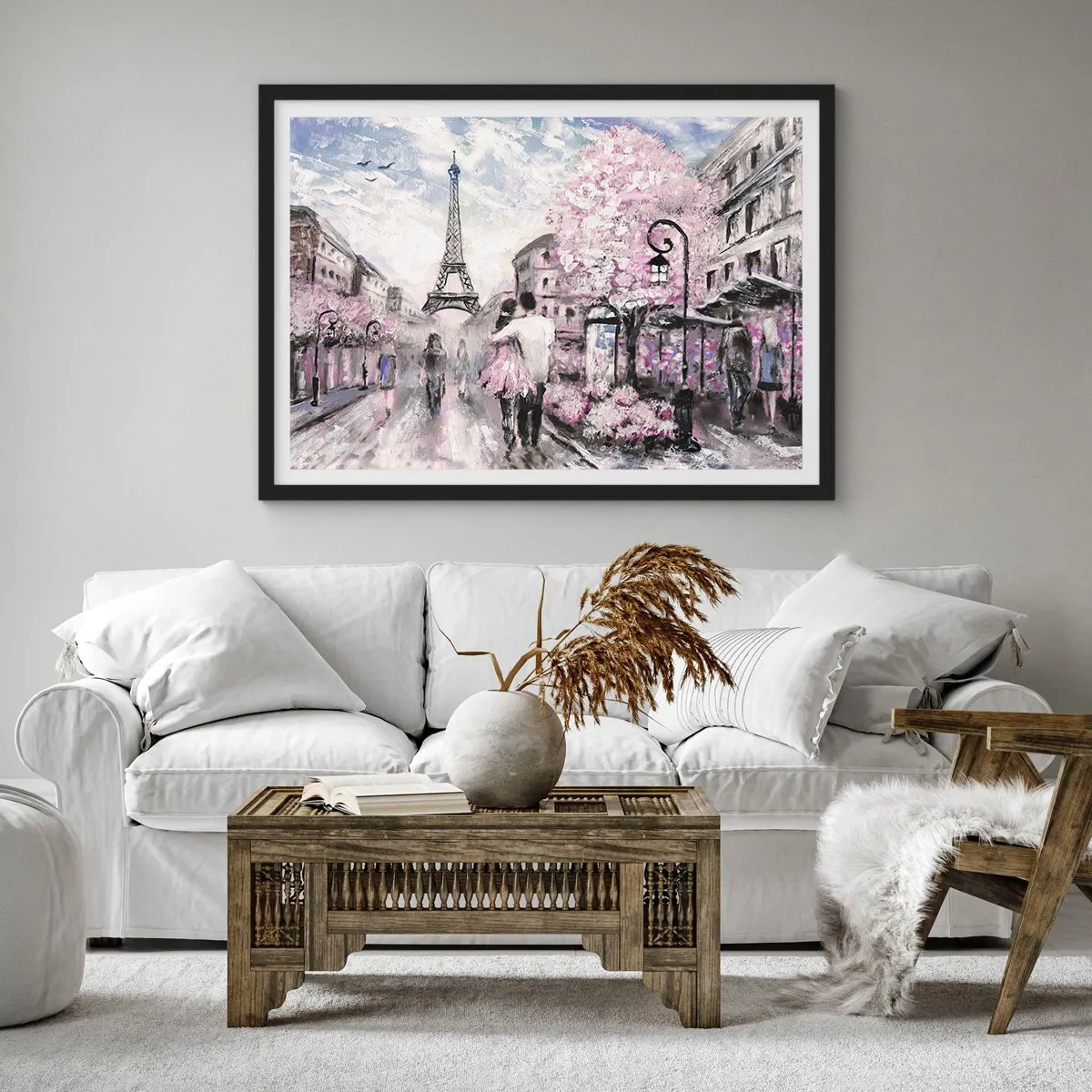 Poszter fehér keretben - Ha szerelmesnek lenni, akkor a... - 91x61 cm