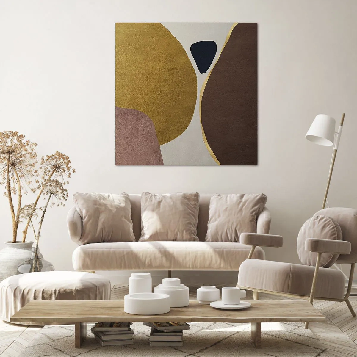 Vászonkép - Absztrakció - egy hely a térben - 70x70 cm