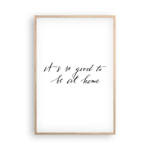 Poszter világos tölgy keretben - Teljes igazság - 61x91 cm