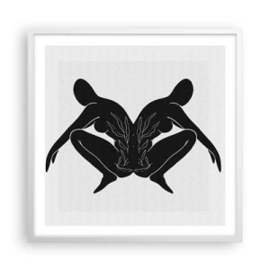 Poszter fekete keretben - Egy közös lélek - 60x60 cm