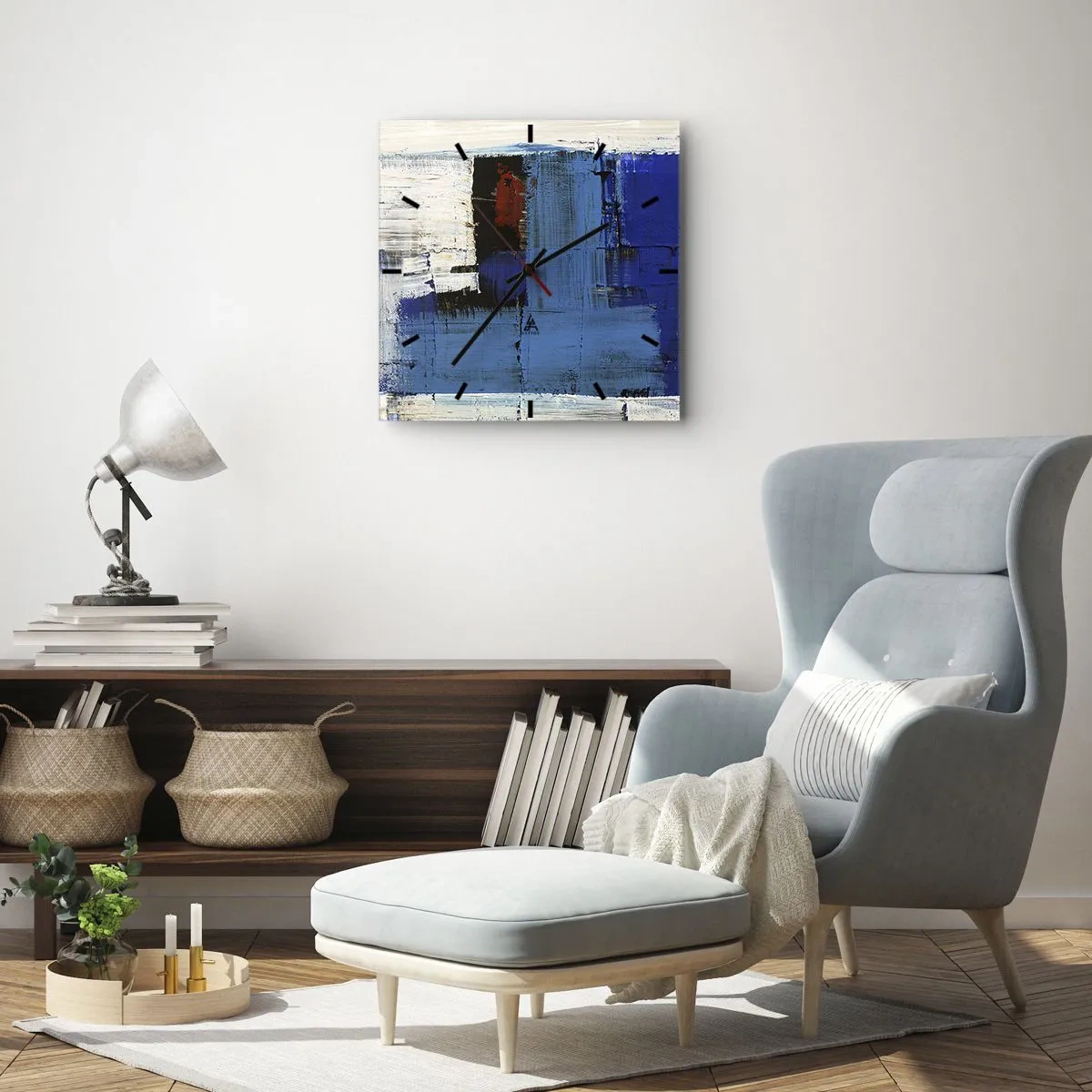 Falióra, Óra - A kék titka - 40x40 cm