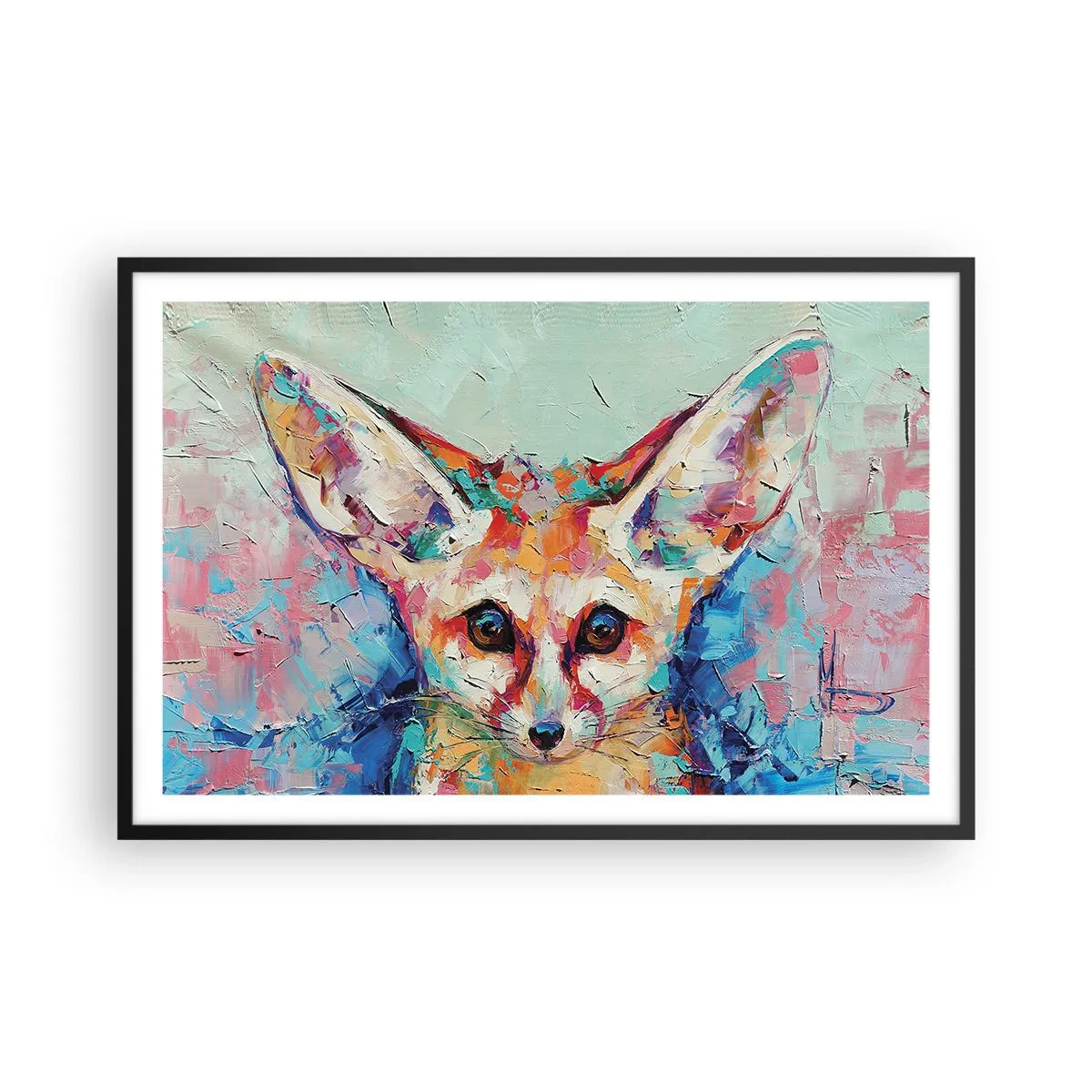 Poszter fehér keretben - Készen álltok rám? - 91x61 cm