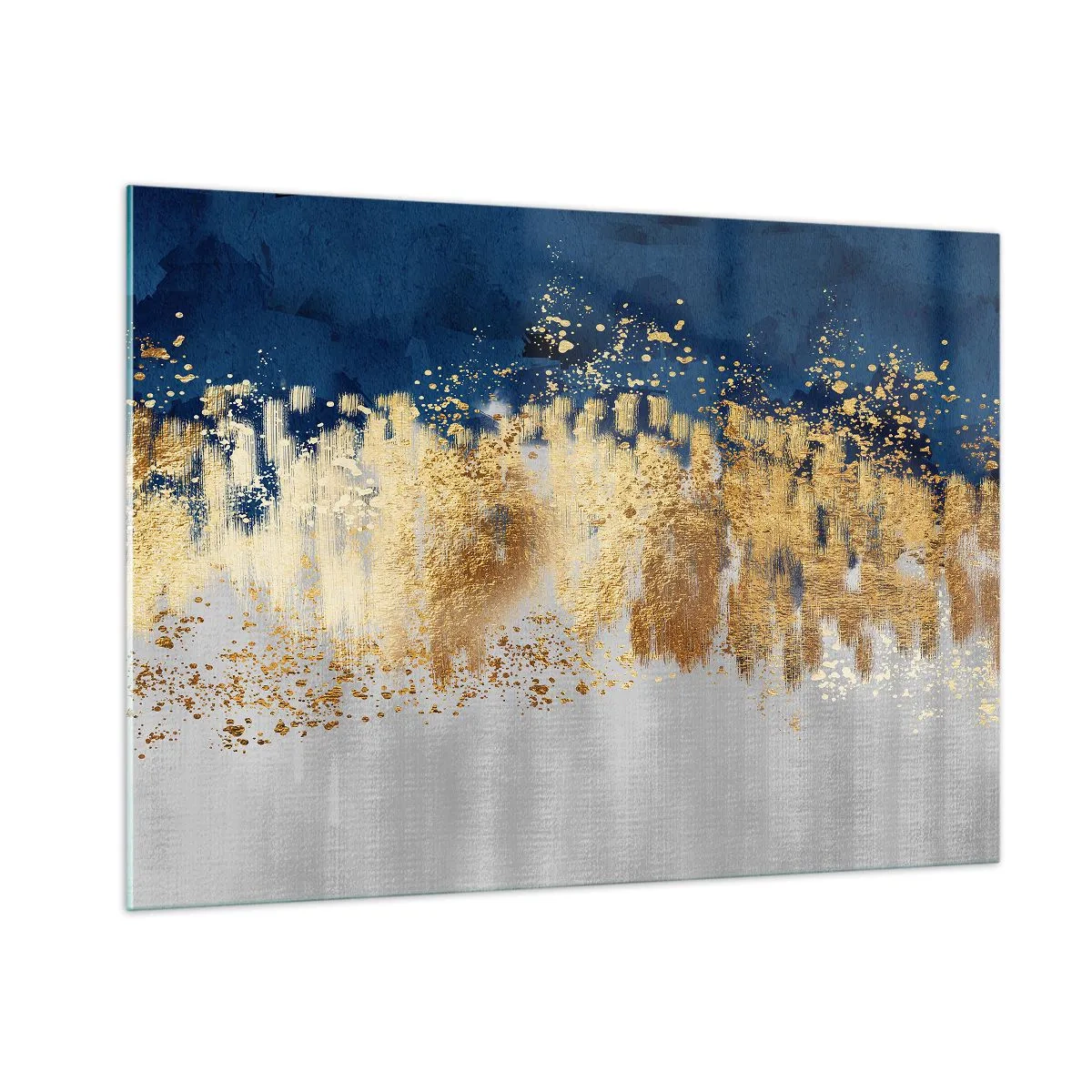 Üveg kép - Modern kompozíció csillogással - 100x70 cm