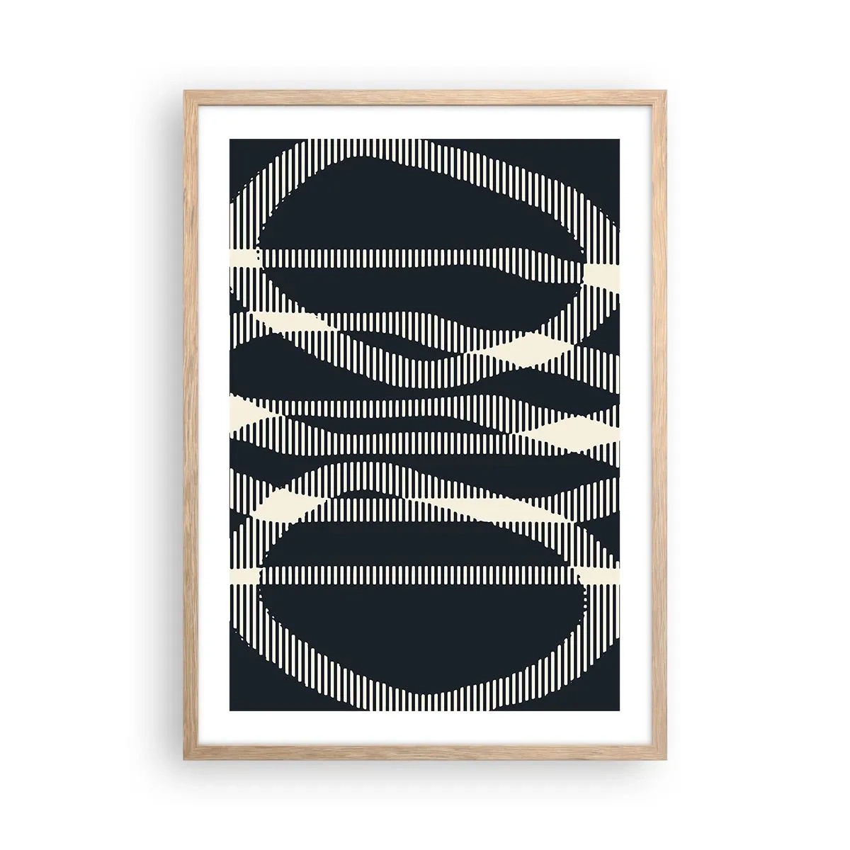 Poszter világos tölgy keretben - Sötétség megtörése kísérlete - 50x70 cm