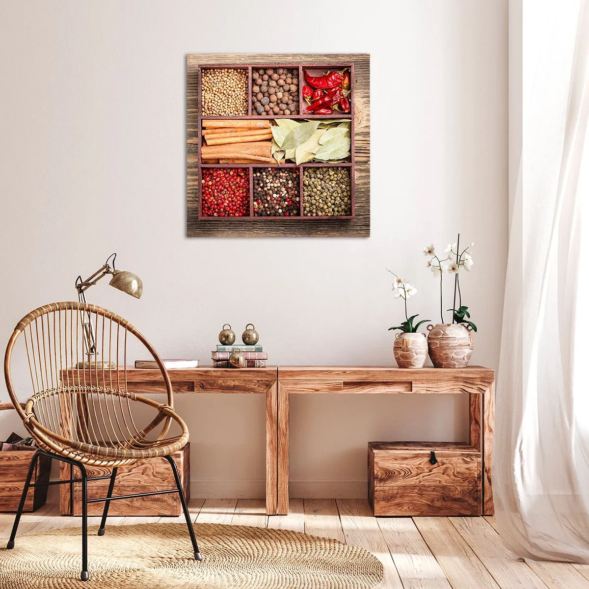 Vászonkép - Formarend, aromacsokor - 50x50 cm
