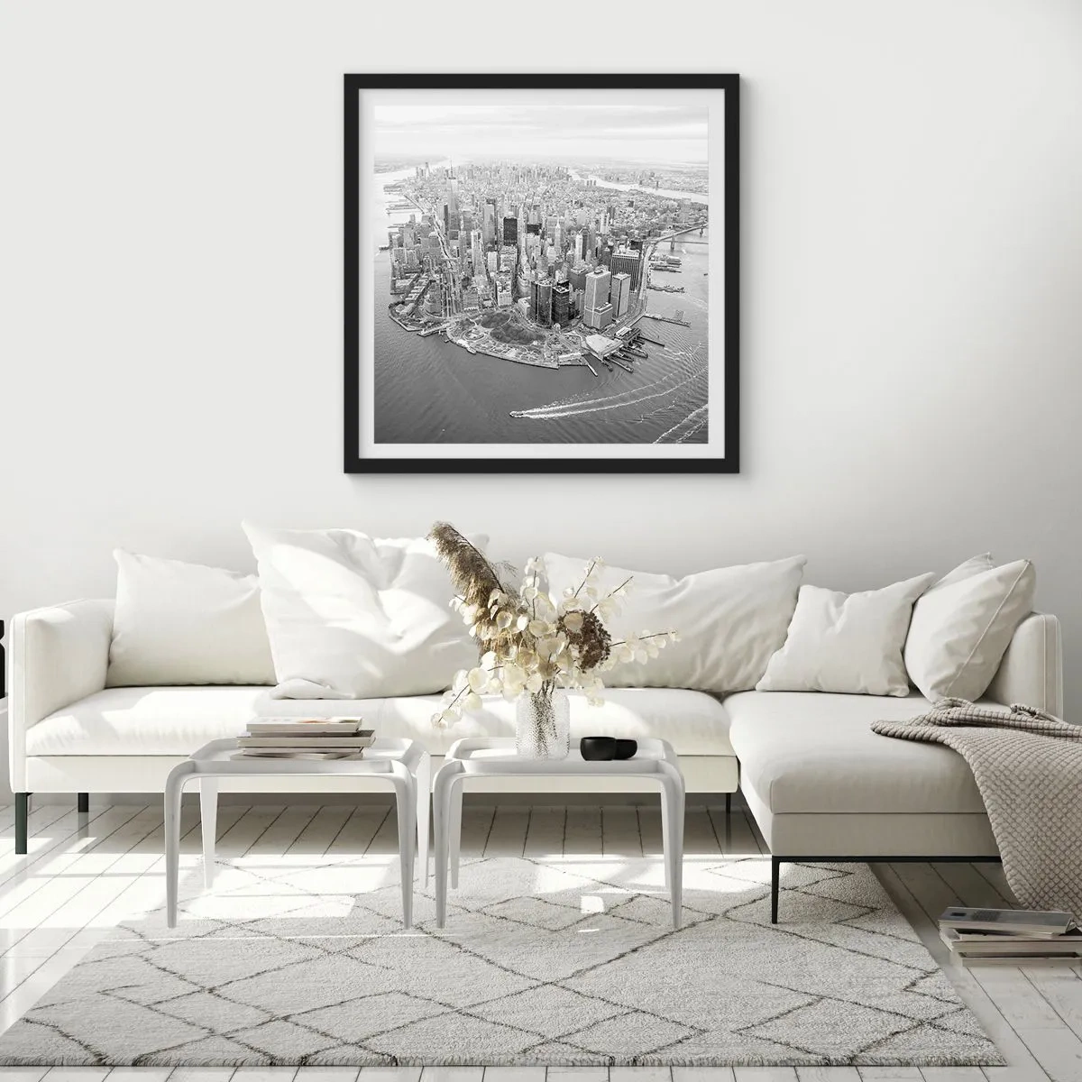 Poszter fehér keretben - Hogy ne szeretném? - 60x60 cm