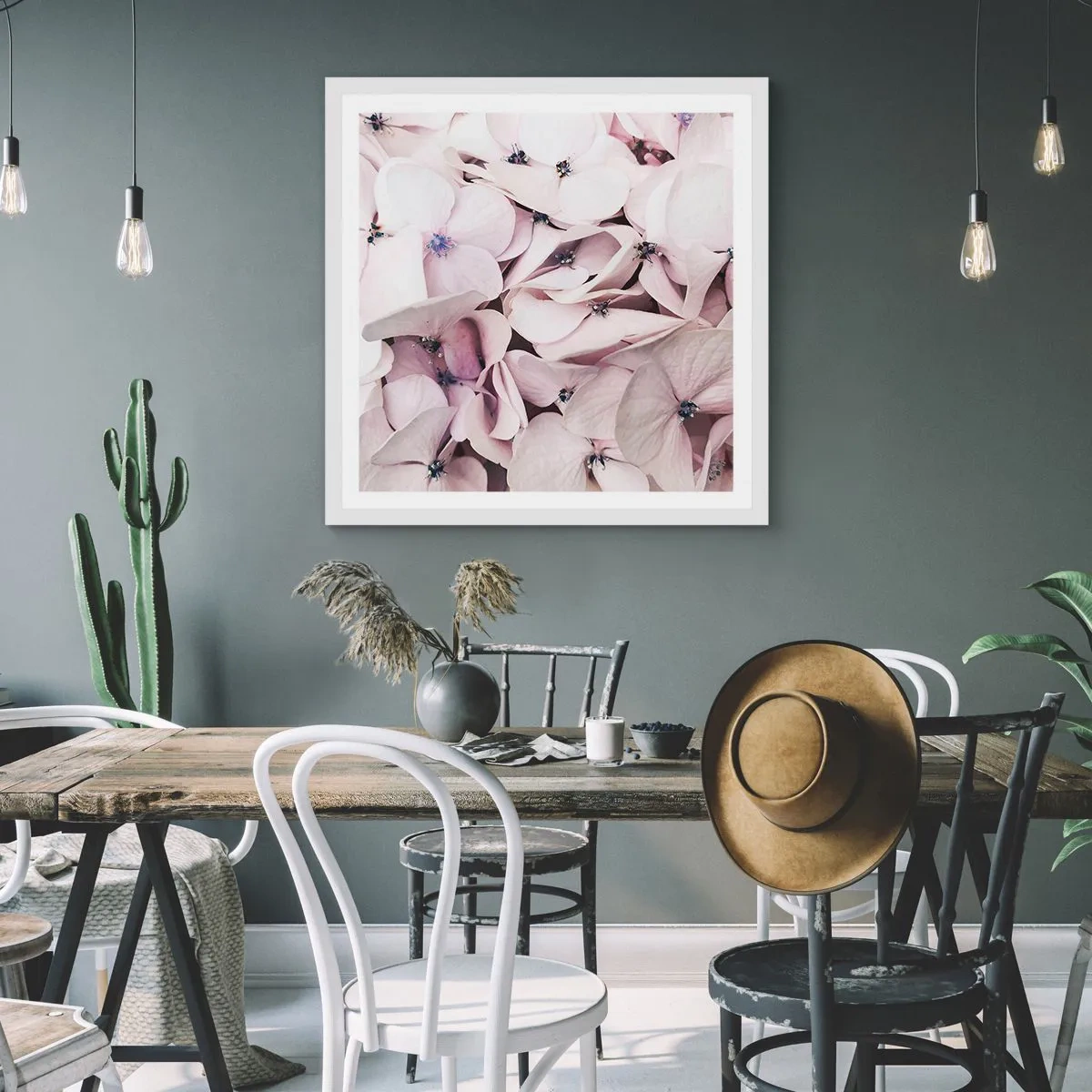 Poszter fekete keretben - A virágok áradatában - 50x50 cm