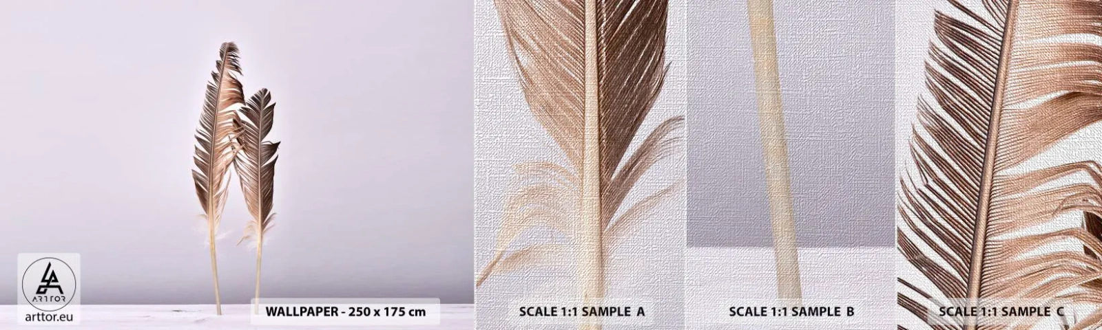 Fotótapéta Minta Premium Canvas - A semmi ellen - Madár toll, Darab, Grafika - 100x30 cm