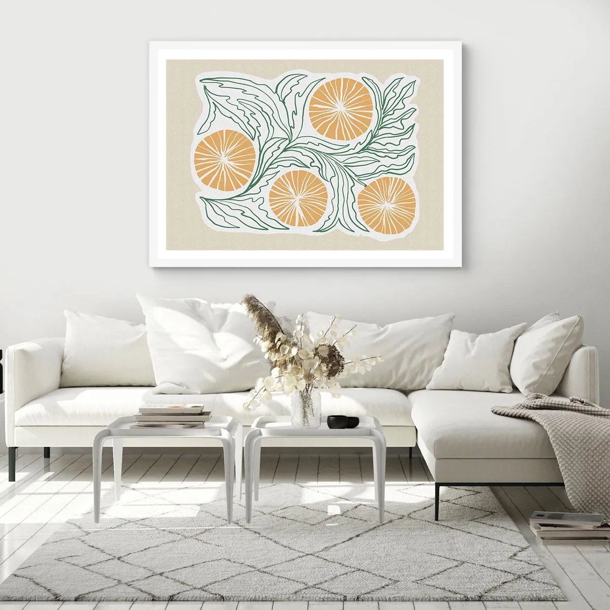 Poszter fekete keretben - Etnikus egy csipet absztrakcióval - 100x70 cm