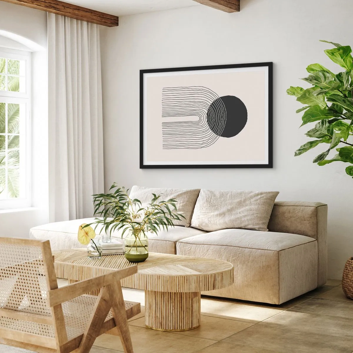 Poszter fehér keretben - Remegés és biztosság - 70x50 cm