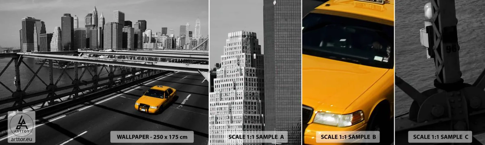 Fotótapéta Minta Standard Eco - Nagy város színei - Város, New York, Építészet - 100x30 cm