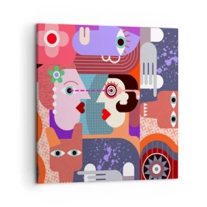 Vászonkép - Szemtől szembe - 50x50 cm