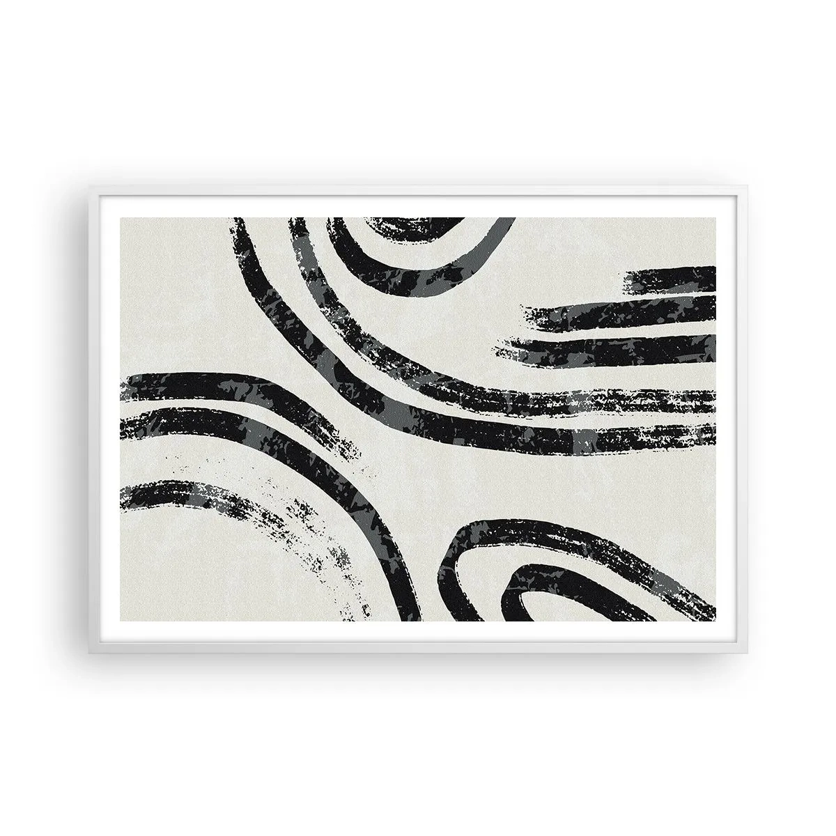 Poszter fekete keretben - Félig megállt - 100x70 cm