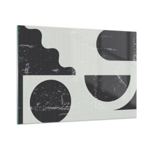 Üveg kép - Kompozíció fent és lent - 100x70 cm