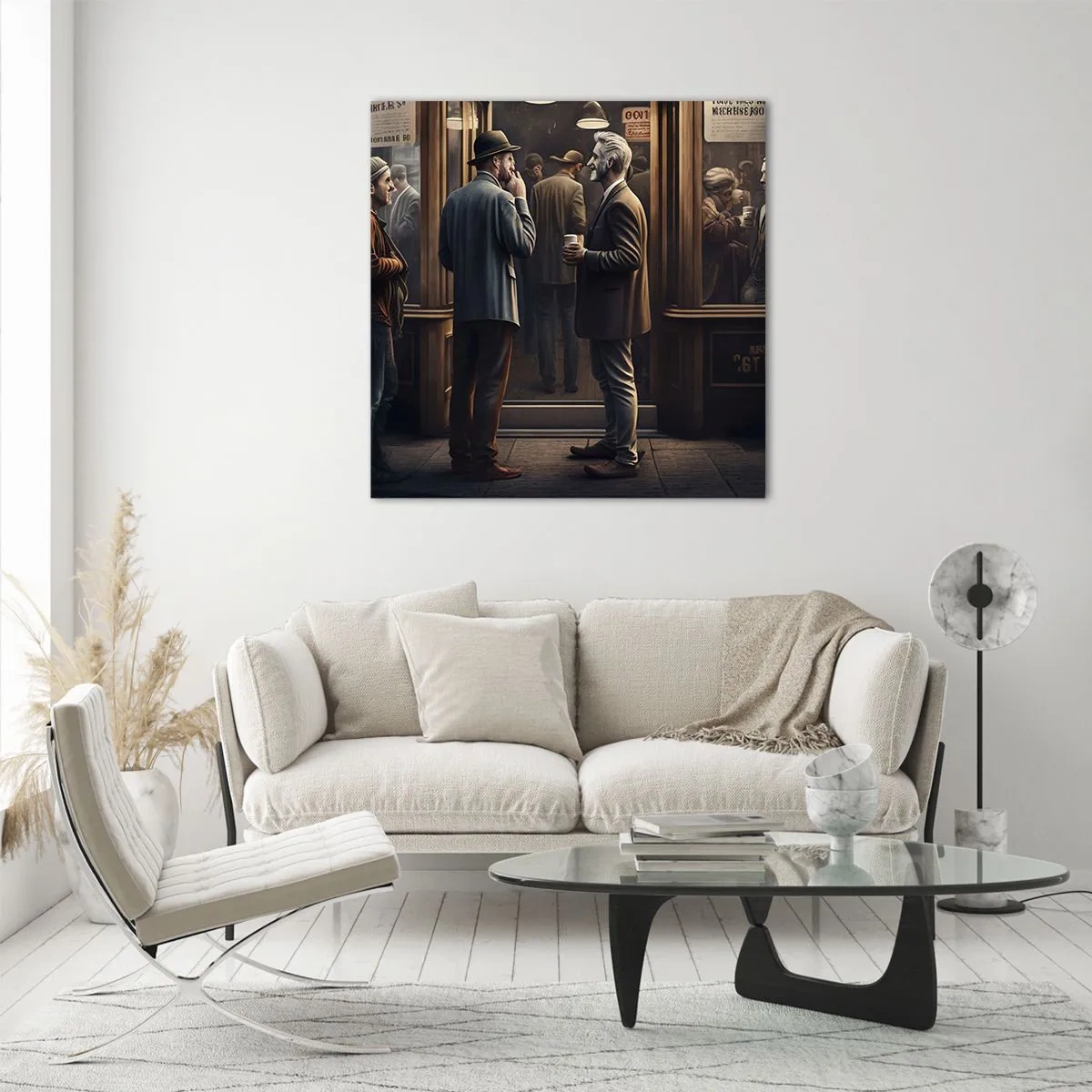 Üveg kép - A nap egy jó pillanata - 70x70 cm